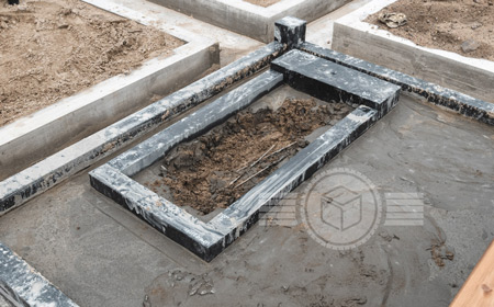 как сделать бетонное основание для памятника на могиле