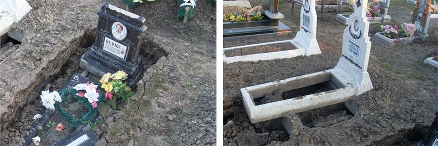 Ошибки при установке гранитного памятника на кладбище